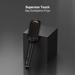 Arzum AR5068 Superstar Touch Saç Düzleştirici Fırça - Derin Mavi