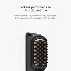 Arzum AR5068 Superstar Touch Saç Düzleştirici Fırça - Derin Mavi