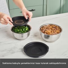 Karaca Aşiyan Katlanabilir Kulplu 10 Parça Çelik Tencere Seti