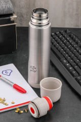 Cooker CKR2001 500 ml Çift Katlı Paslanmaz Çelik Termos 500 ML - Gri