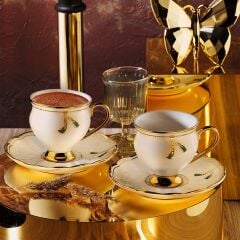 Aryıldız Liona 12 Parça 6 Kişilik Türk Kahve Fincan Takımı