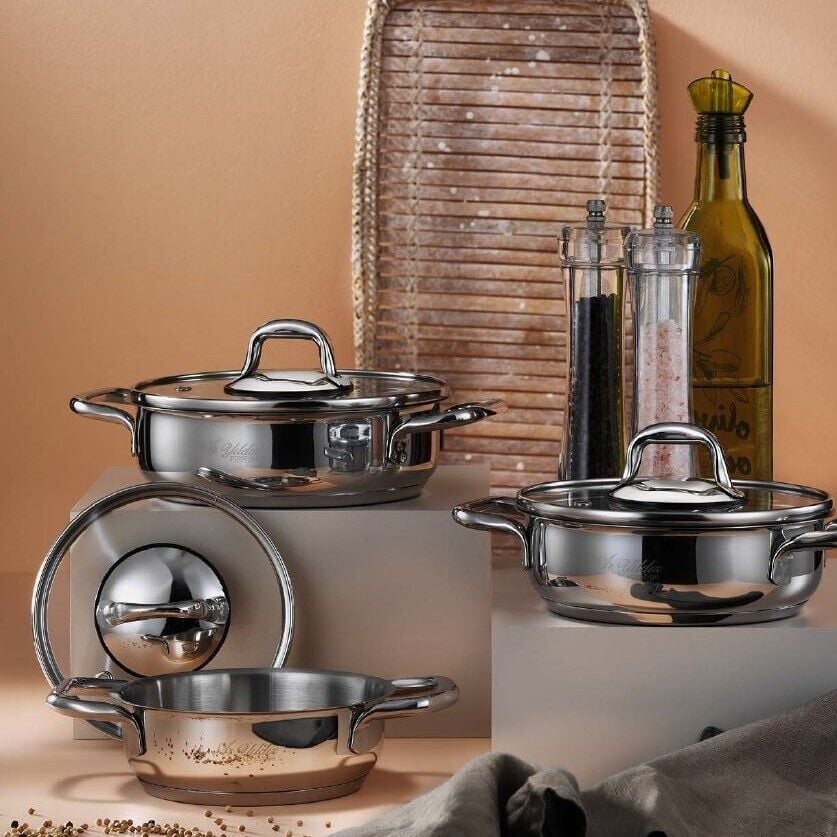 Aryıldız Aria 6 Parça Çelik Sahan Seti