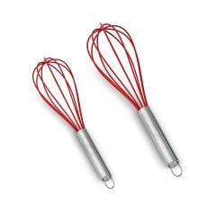 Aryıldız Dailytools Silikon Çırpıcı Set Kırmızı 2 Parça