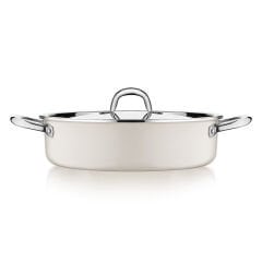 Jumbo Swiss Crystal Cream Tencere Seti 7 Parça