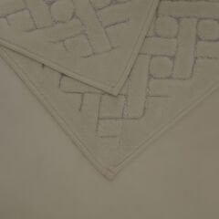 Karaca Home Foley 2'li Banyo Paspası Ekru