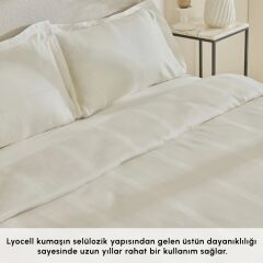 Karaca Home Alvin Çift Kişilik Nevresim Takımı Beyaz