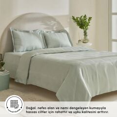 Karaca Home Alvin Çift Kişilik Nevresim Takımı Adaçayı