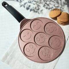 Nehir Rose Gold Alüminyum Döküm Krep Tavası - 27 Cm