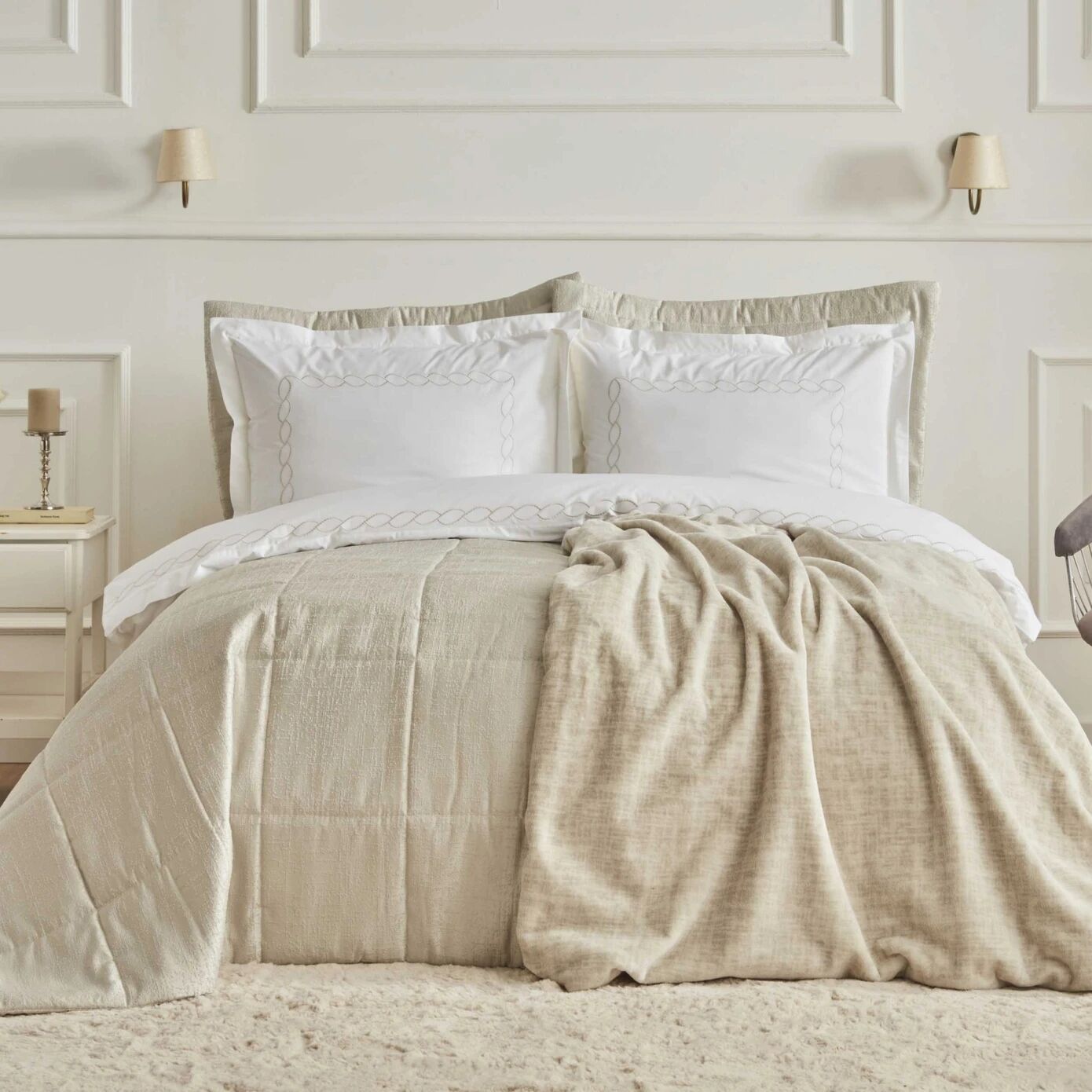 Karaca Home Bride Coll Daphne 10 Parça Çeyiz Seti Ekru