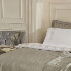 Karaca Home Rosette 8 Parça Çift Kişilik Çeyiz Seti Antrasit