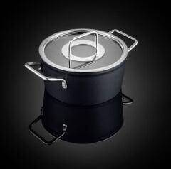 Fissler Adamant® Cam Kapaklı Derin Tencere - 24 cm