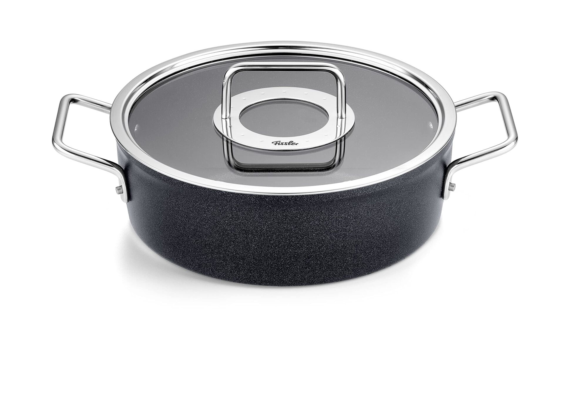 Fissler Adamant® Cam Kapaklı Sığ Tencere - 24 cm