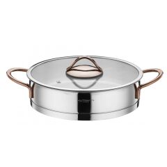 Kütahya Porselen Lindos 16 Parça Çelik Çeyiz Seti-Bronz