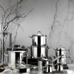 Kütahya Porselen Lindos 16 Parça Çelik Çeyiz Seti-Sade