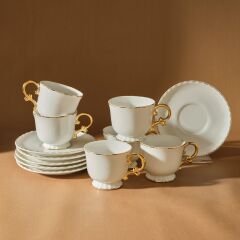 Karaca Elegant 6 Kişilik Kahve Fincan Takımı 80 ml