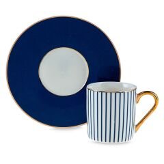 Jumbo Navy 2 Kişilik Kahve Fincan Takımı Mavi 90 ml
