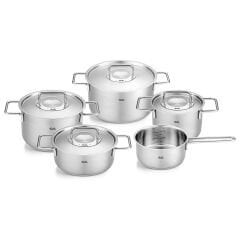 Fissler Pure Collection Çelik Kapak 9 Parça Tencere Seti