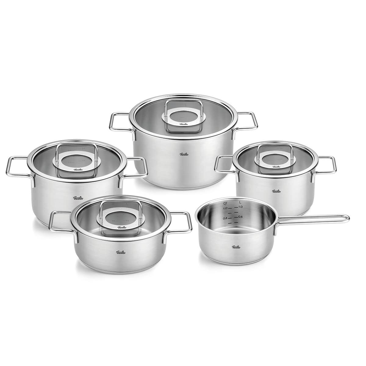 Fissler Pure Collection Cam Kapak 9 Parça Tencere Seti
