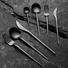 Jumbo 4400 Fallen 84 Parça 12 Kişilik Çelik Çatal Kaşık Bıçak Takımı