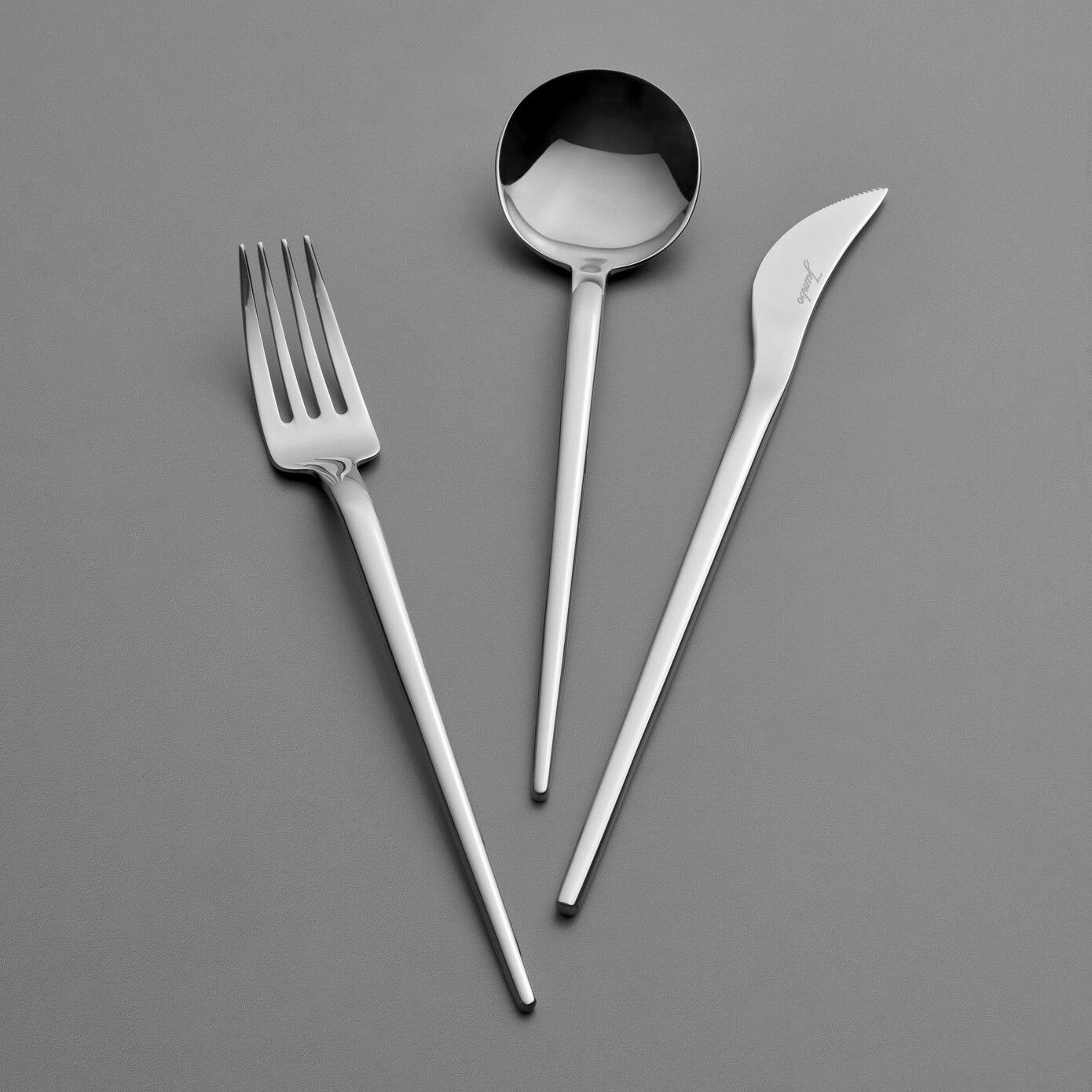 Jumbo 4400 Fallen 84 Parça 12 Kişilik Çelik Çatal Kaşık Bıçak Takımı