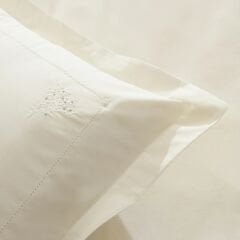 Karaca Home White Coll Rayas Nakışlı %100 Pamuk Çift Kişilik Nevresim Takımı Beyaz