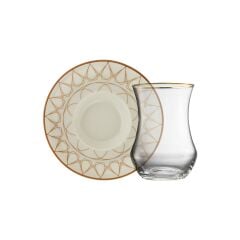 Sandro Moreno 1898 Davinci Beyaz 12 Parça 6 Kişilik Çay Seti 150 ml