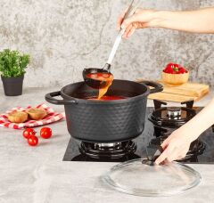 Kahramanlar Motto Döküm Derin Tencere-20 cm