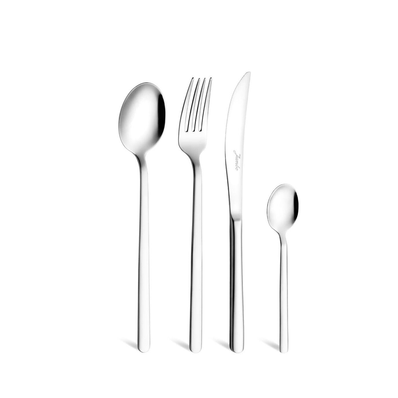 Jumbo 2900 Vannes 24 Parça 6 Kişilik Tatlı Çatal Kaşık Bıçak Takımı