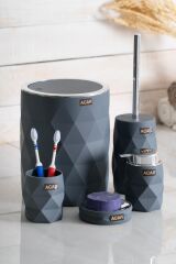 Acar AKR-06468/8 Astoria 5 Parça Banyo Seti - Gri