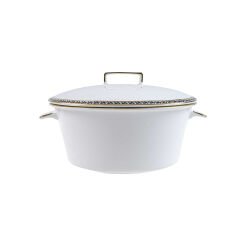 Evaliza Alaia Zeytin Yaprağı 60 Parça 12 Kişilik Yemek Takımı - Black Gold