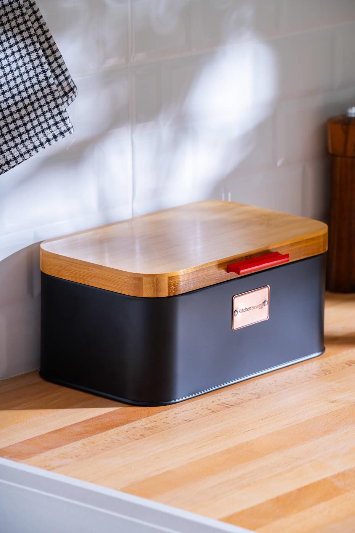 Acar WEL-07474/4 Sirius Bambu Kapaklı Ekmek Saklama Kutusu - 30 cm