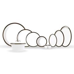 Evaliza Alaia 60 Parça 12 Kişilik Yemek Takımı - Black Gold