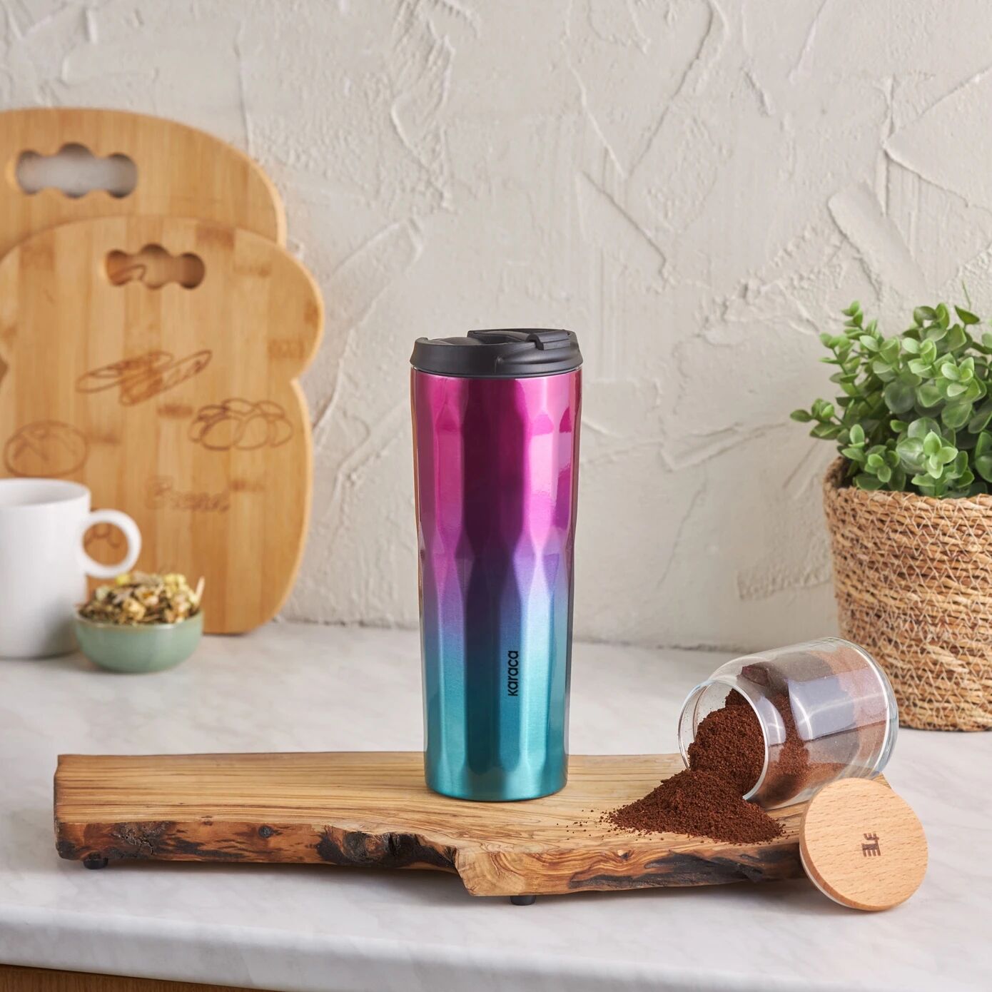 Karaca Joyful Sızdırmaz Çelik Termos Pembe 500 ml