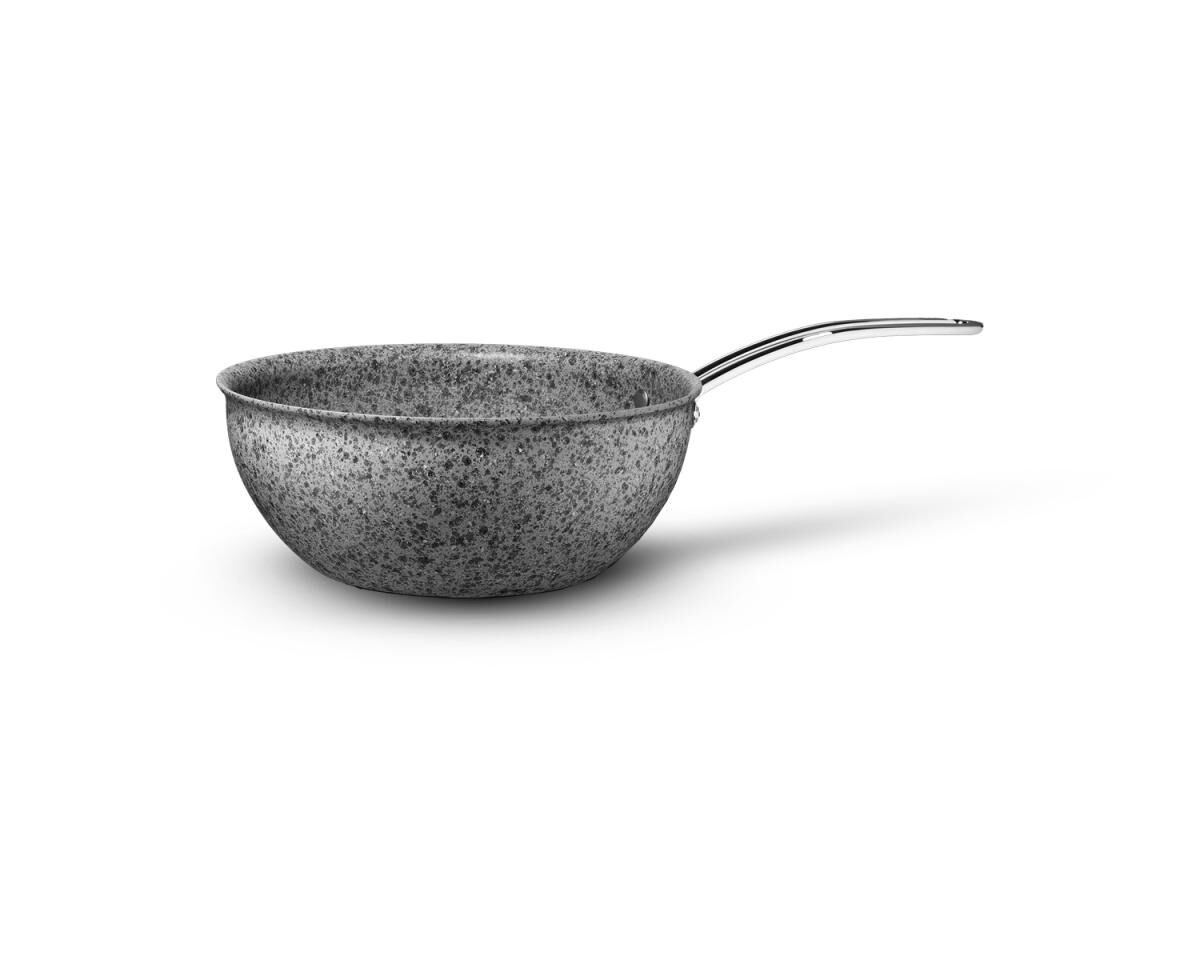 Brioni Stone-H İndüksiyon Tabanlı Çizilmez Wok Tava - 26 cm