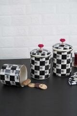 Acar XAP-22-0231/6 Qualita King Emaye 3 Parça Kavanoz Seti