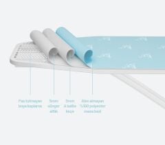 Gazzella SM/GZM 800 DS Duty Standart Ütü Masası - Mavi