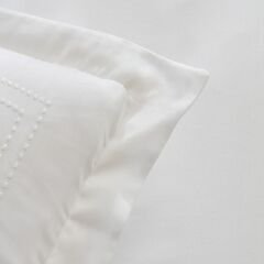 Karaca Home White Collection Felves %100 Pamuk Çift Kişilik Nevresim Takımı Beyaz