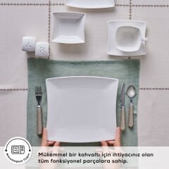 Karaca Forever Bone Perfect White 32 Parça 6 Kişilik Kahvaltı Takımı