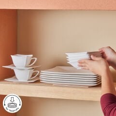 Karaca Forever Bone Perfect White 32 Parça 6 Kişilik Kahvaltı Takımı