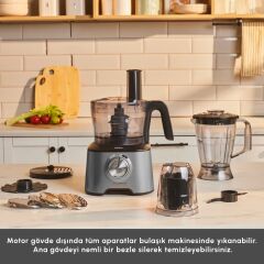 Karaca Mastermaid Power Multifunctional 10 in 1 Mutfak Robotu 2000W Galaxy Grey