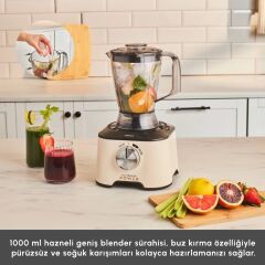 Karaca Mastermaid Power Multifunctional 10 in 1 Mutfak Robotu 2000W Soft Cream