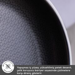Karaca Powersteel 5Ply 316+ İndüksiyon Tabanlı 7 Parça Çelik Tencere Seti