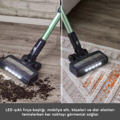 Karaca Vantuz Power Up Max Dikey Süpürge Sage Green