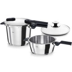 Fissler Vitaquick® Glossy 6+3.5 Litre Düdüklü Tencere Seti