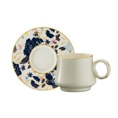 Sandro Moreno 1453 Potpuri Yüzük Gold 12 Parça 6 Kişilik Kahve Fincan Takımı 90 ml