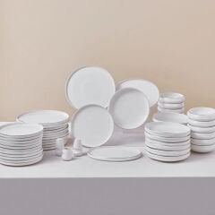 Karaca Stream Bone Sunset 53 Parça 12 Kişilik Yemek Takımı Platin