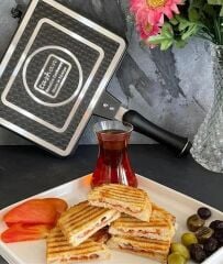 Taşhan T-0533 İç Dış Granit Lüx Ocak Üstü El Tost Makinesi-24x19 cm
