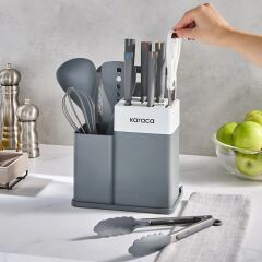 Karaca Yame 12 Parça Servis Setli Bıçak Seti Gri