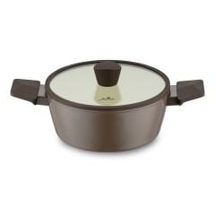 Jumbo Swiss Crystal Brown 7 Parça İndüksiyon Tabanlı Tencere Seti