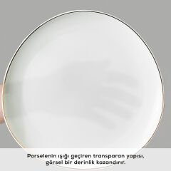 Karaca Stream Bone Middle 34 Parça 6 Kişilik Kahvaltı Takımı Gold